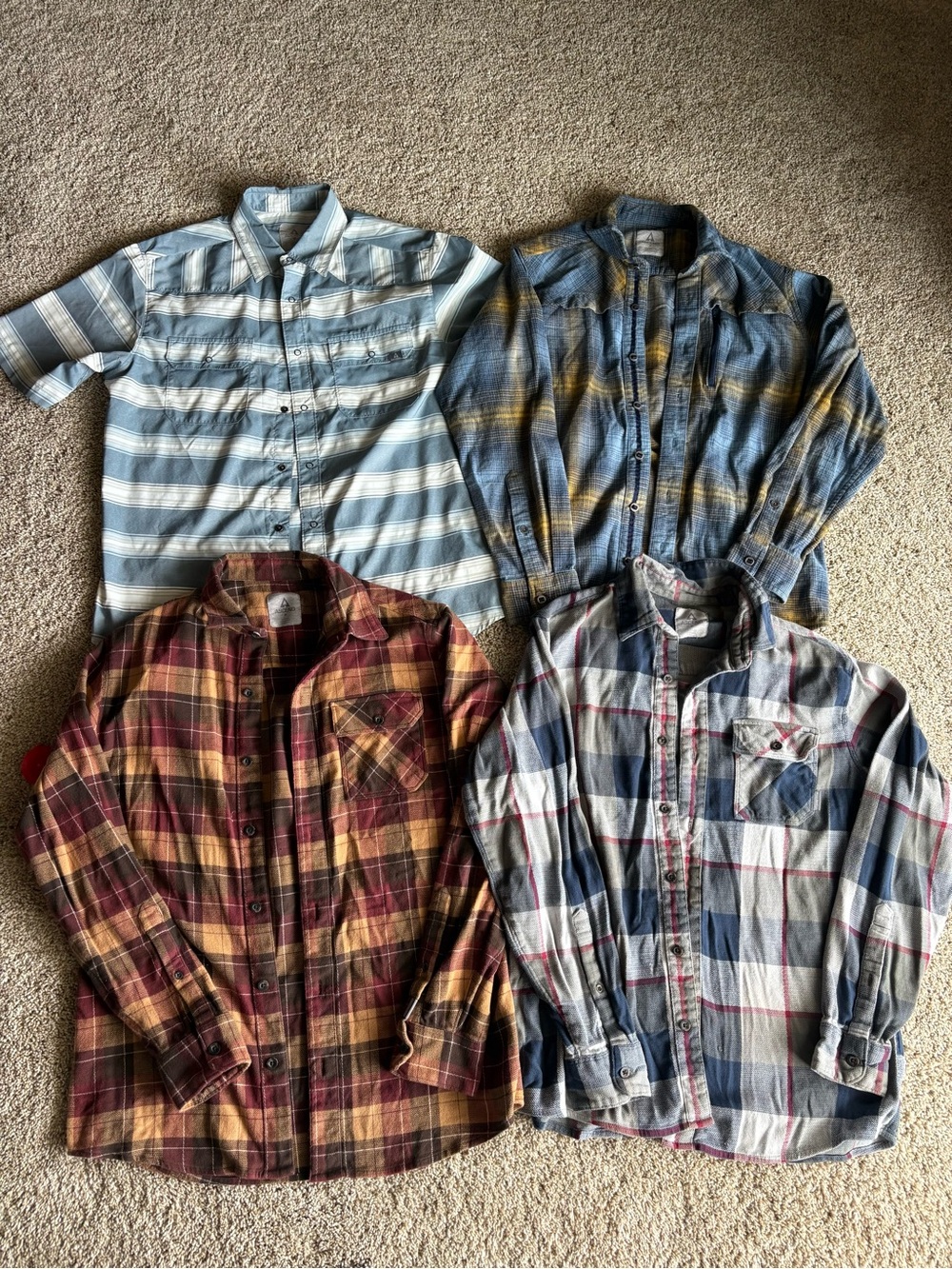 Ascend Men's Casual Button-Down Shirt Lot